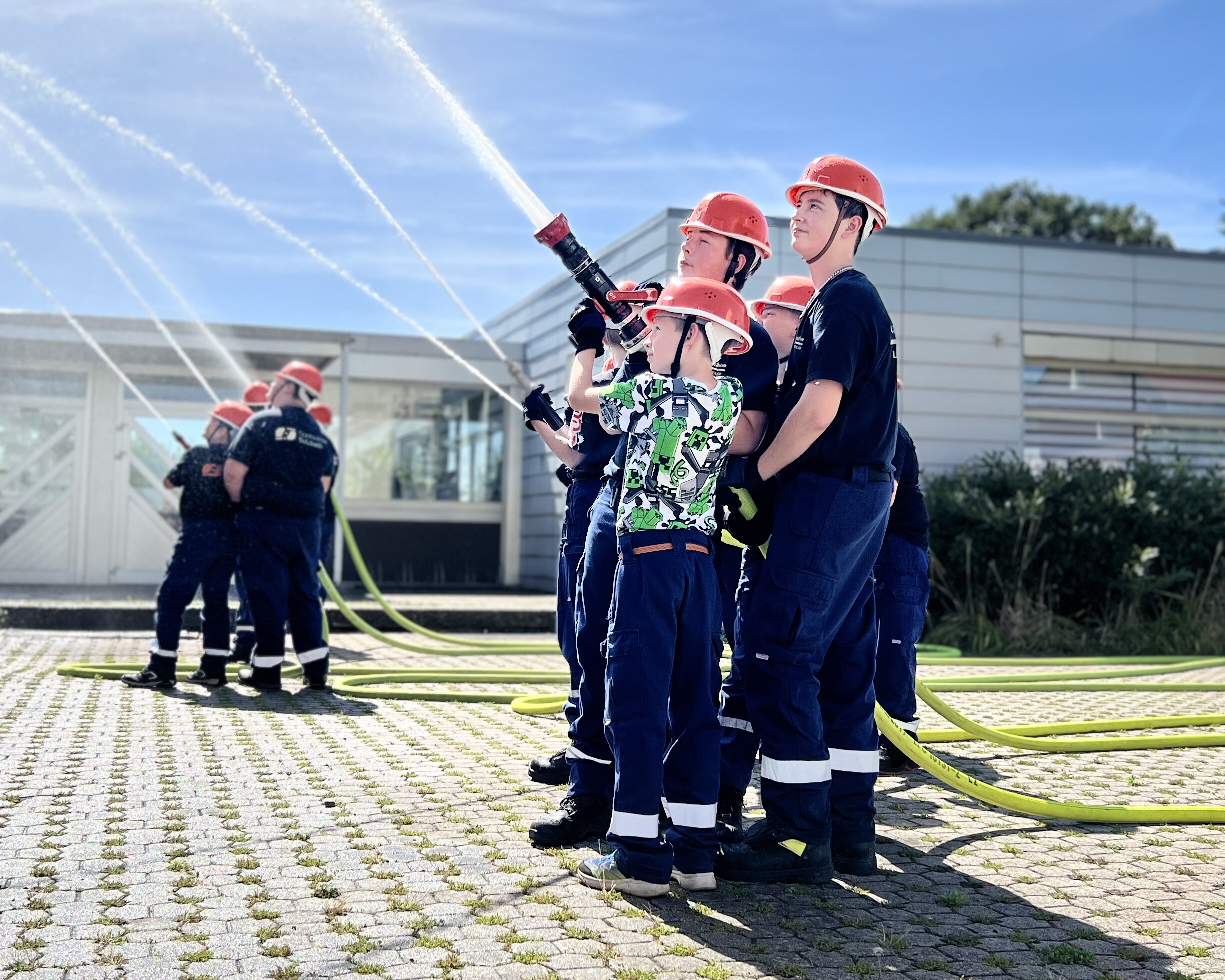 Jugendfeuerwehr bei einer Übung